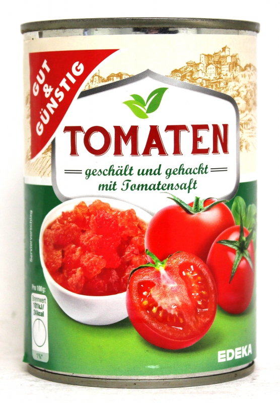 G G Tomaten Geschalt Und Gehackt Mit Tomatensaft